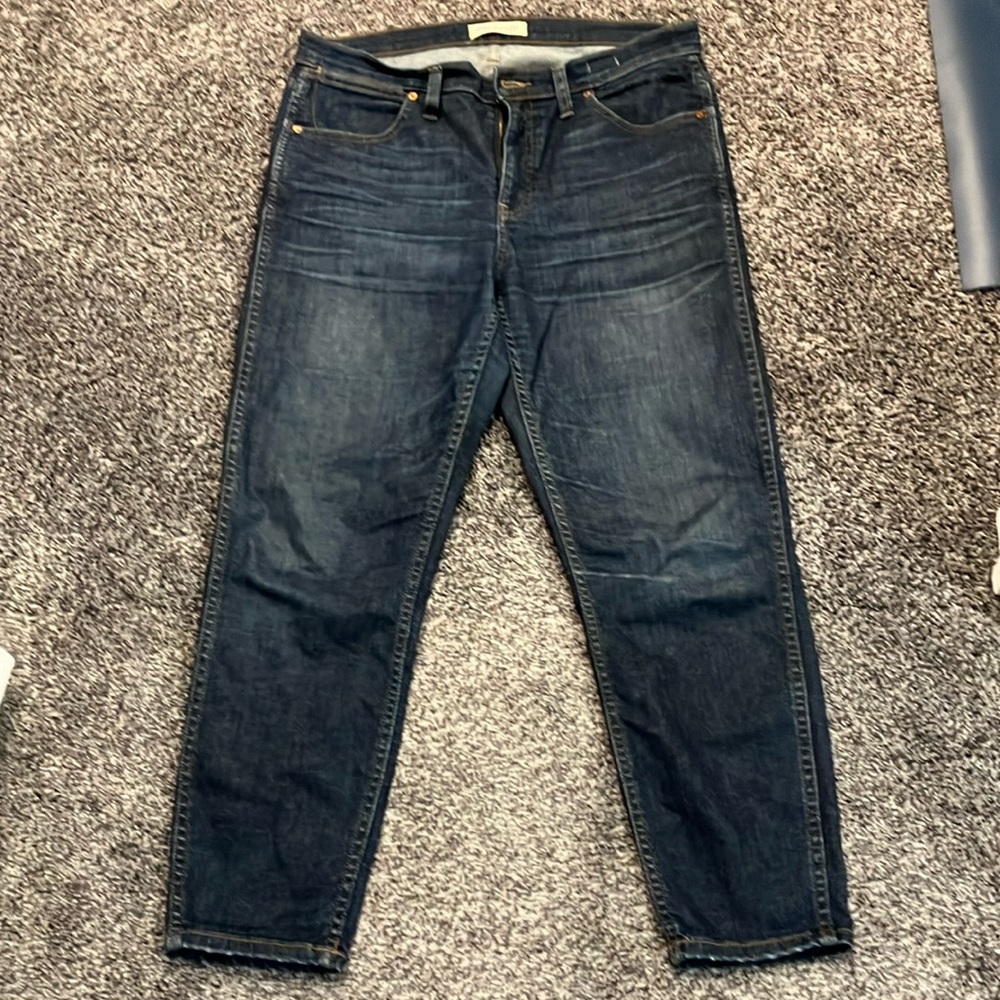 Madewell 9” high rise skinny crop jeans